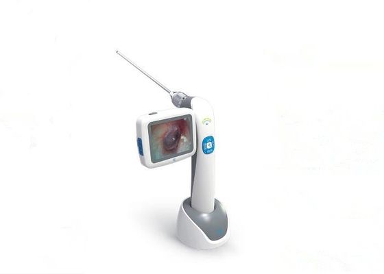 Otoscopio OTORINOLARINGOIATRICO di Digital e videocamera tenuta in mano nasale del laringoscopio e di Endscope con risoluzione 640*480